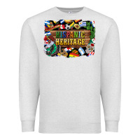 Oatmeal Heather hispanic heritage flags Premium Sweatshirt - BundleAndBundleShop