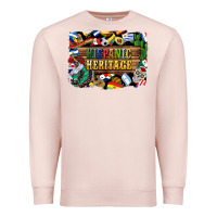 Pale Pink hispanic heritage flags Premium Sweatshirt - BundleAndBundleShop
