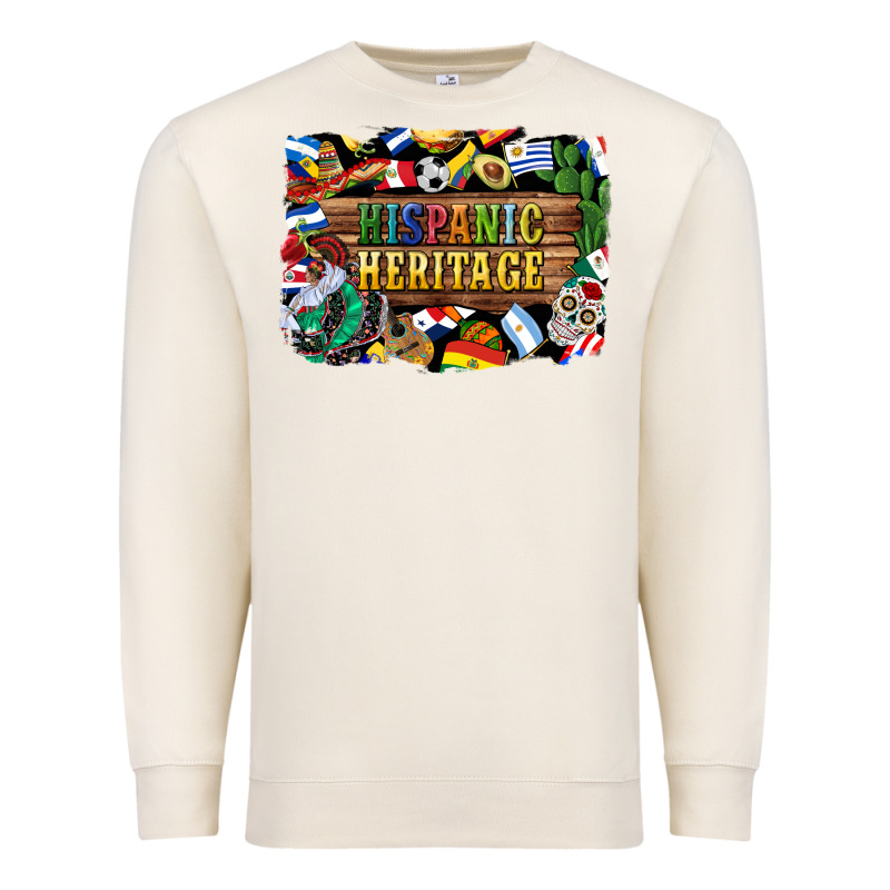 Hispanic Heritage Flags Premium Sweatshirt by BundleAndBundleShop | Teevron