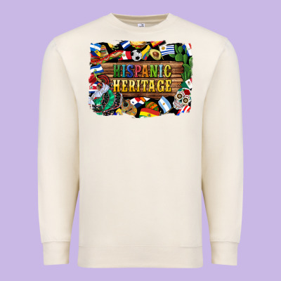 Hispanic Heritage Flags Premium Sweatshirt Designed By Bundleandbundleshop