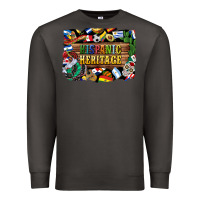 Smoke hispanic heritage flags Premium Sweatshirt - BundleAndBundleShop