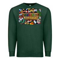 Sports Green hispanic heritage flags Premium Sweatshirt - BundleAndBundleShop