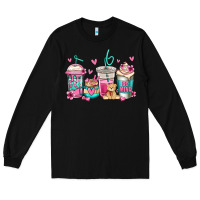 Black valentines day coffee Long Sleeve Tee - Jasminsmagicworld