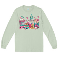 Matcha valentines day coffee Long Sleeve Tee - Jasminsmagicworld