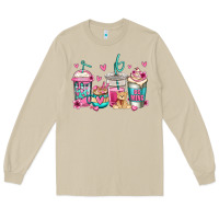 Mushroom valentines day coffee Long Sleeve Tee - Jasminsmagicworld