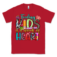 Red feeding kids is a work of heart Classic Tee - Artiststas