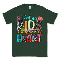 Sports Green feeding kids is a work of heart Classic Tee - Artiststas