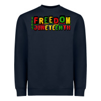 Navy freedom juneteenth Heavyweight Sweatshirt - CowGirlArtShop