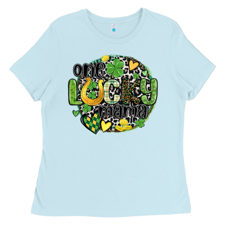 One Lucky Mama Ladies Tee by MaliasSmallBusiness | Teevron