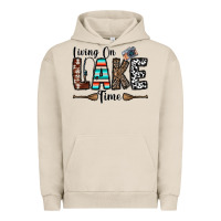 Pigment French Oak living on lake time Urban Hoodie - CowhideDigitalArt