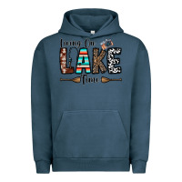 Pigment Midnight Navy living on lake time Urban Hoodie - CowhideDigitalArt