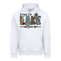 White living on lake time Urban Hoodie - CowhideDigitalArt