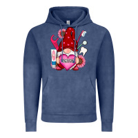 Vintage Denim valentines day dentist gnome Vintage Hoodie - RanaPortraitStore