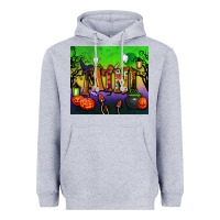 Heather Grey halloween mini tumbler Heavyweight Hoodie - BundleAndBundleShop