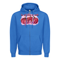 True Royal In October we wear pink Breast Cancer Zipper Hoodie - FaDigitalArtStudio