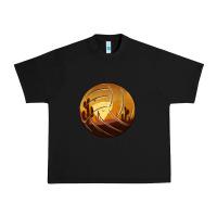 Black Desert Cactus Sunset Volleyball Urban Heavy Tee - Bettercallsaul