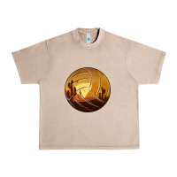 French Oak Desert Cactus Sunset Volleyball Urban Heavy Tee - Bettercallsaul