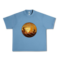 Pebble Blue Desert Cactus Sunset Volleyball Urban Heavy Tee - Bettercallsaul