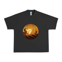 Pigment Black Desert Cactus Sunset Volleyball Urban Heavy Tee - Bettercallsaul