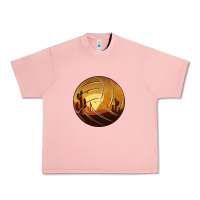Salmon Desert Cactus Sunset Volleyball Urban Heavy Tee - Bettercallsaul