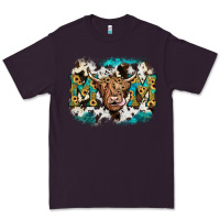 Plum highland cow mom Premium Tee - JahusDesignShop