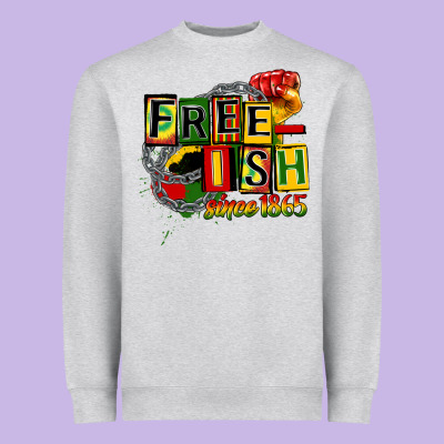 Free Ish Since 1865 Heavyweight Sweatshirt Designed By Cowgirlartshop