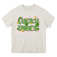 Cream lucky vibes Heavy Core Tee - MaliasSmallBusiness