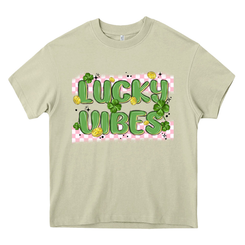 Lucky Vibes Heavy Core Tee by MaliasSmallBusiness | Teevron