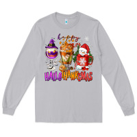 Moon Dust Happy Hallothanksmas wine glass and coffee Long Sleeve Tee - NancyCooperArtShop