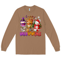 Toasted Coconut Happy Hallothanksmas wine glass and coffee Long Sleeve Tee - NancyCooperArtShop