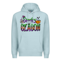 Blue Mist Halloween Spooky Season Premium Hoodie - FaDigitalArtStudio