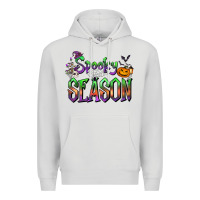 Dove Grey Halloween Spooky Season Premium Hoodie - FaDigitalArtStudio