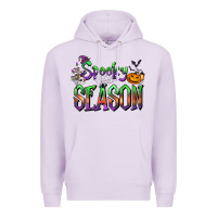 Lilac Halloween Spooky Season Premium Hoodie - FaDigitalArtStudio