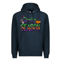 Navy Halloween Spooky Season Premium Hoodie - FaDigitalArtStudio