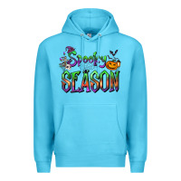 Ocean Blue Halloween Spooky Season Premium Hoodie - FaDigitalArtStudio