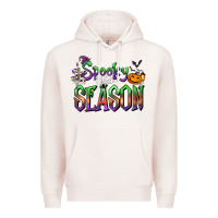 Pale Pink Halloween Spooky Season Premium Hoodie - FaDigitalArtStudio