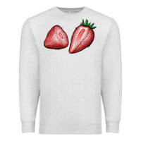 Oatmeal Heather strawberries Premium Sweatshirt - BundleAndBundleShop