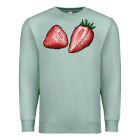 Seafoam strawberries Premium Sweatshirt - BundleAndBundleShop