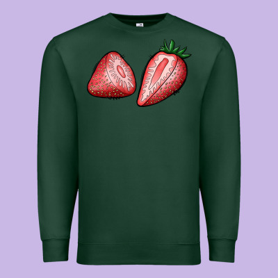 Strawberries Premium Sweatshirt Designed By Bundleandbundleshop