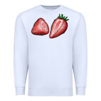 White strawberries Premium Sweatshirt - BundleAndBundleShop