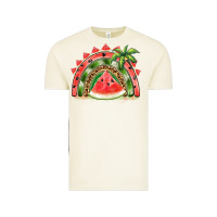Vintage Arctic watermelon slice  rainbow Vintage Tee - BarkalooDesign