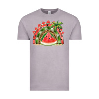 Vintage Zinc watermelon slice  rainbow Vintage Tee - BarkalooDesign