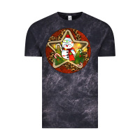 Cloud Black Snowman Christmas Vintage Tee - RanaPortraitStore