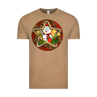 Vintage Coffee Snowman Christmas Vintage Tee - RanaPortraitStore