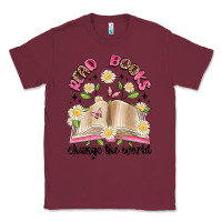 Burgundy read books change the world artiststas Classic Tee - Artiststas