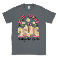 Charcoal Heather read books change the world artiststas Classic Tee - Artiststas