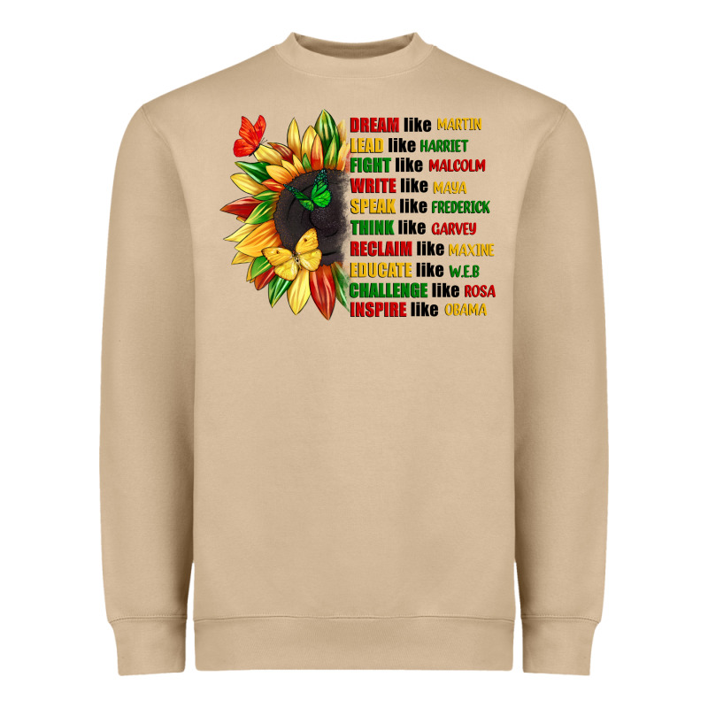 Dream Like Martin Juneteenth Heavyweight Sweatshirt by CowGirlArtShop | Teevron