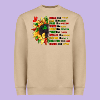 Dream Like Martin Juneteenth Heavyweight Sweatshirt Designed By Cowgirlartshop