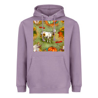Lavender fall goats seamless pattern Heavyweight Hoodie - BundleAndBundleShop