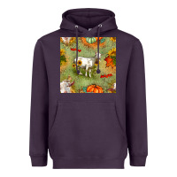 Plum fall goats seamless pattern Heavyweight Hoodie - BundleAndBundleShop